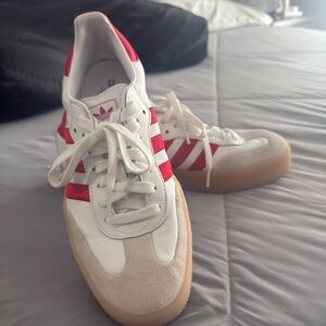 adidas Red and White Athletic Shoes